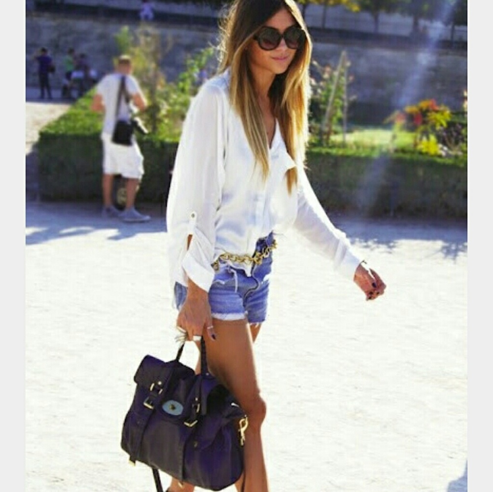 Essential Destressed Denim Shorts