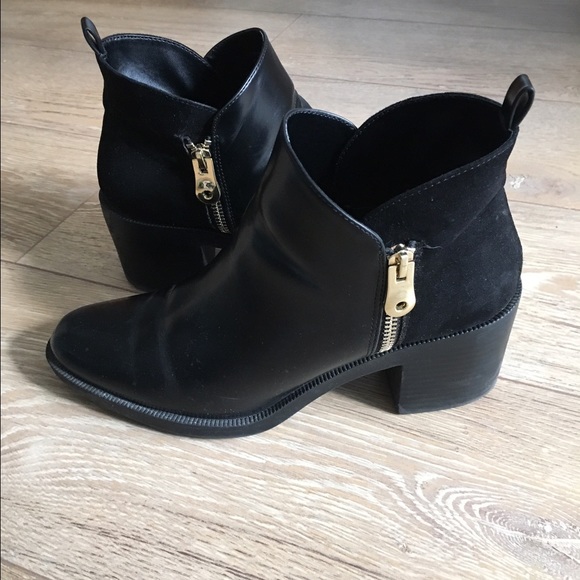 Zara black booties