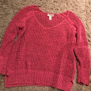 forever 21 coral sweater
