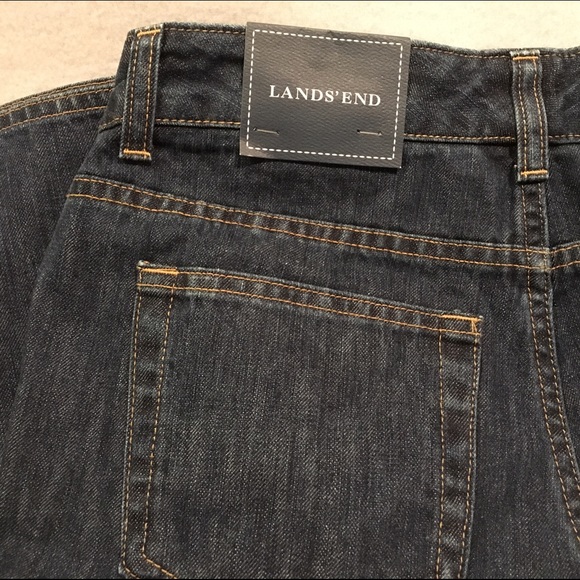 🐝 Lands' End Jean Crops Capris Size 6 - Picture 4 of 4