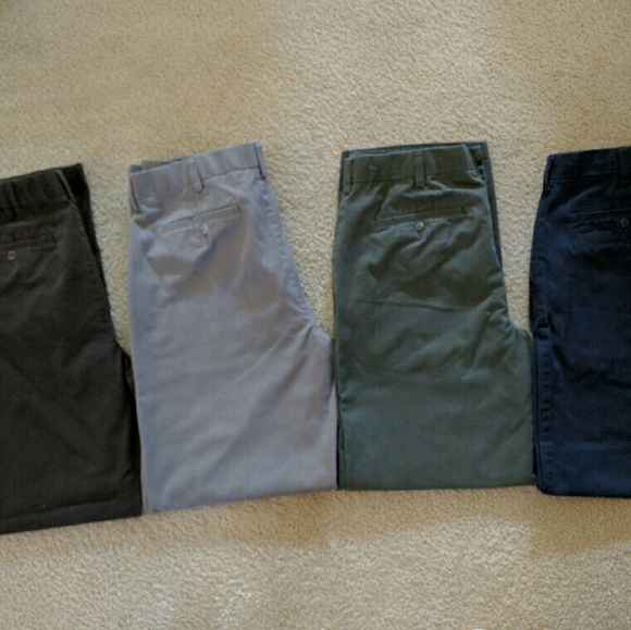 4 Croft and Barrow Men's size 34 x 34 Work Pants