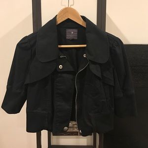 Forever 21 Crop Black Jacket- L