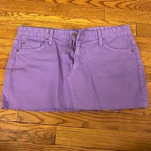 FLASH SALE - purple denim mini skirt