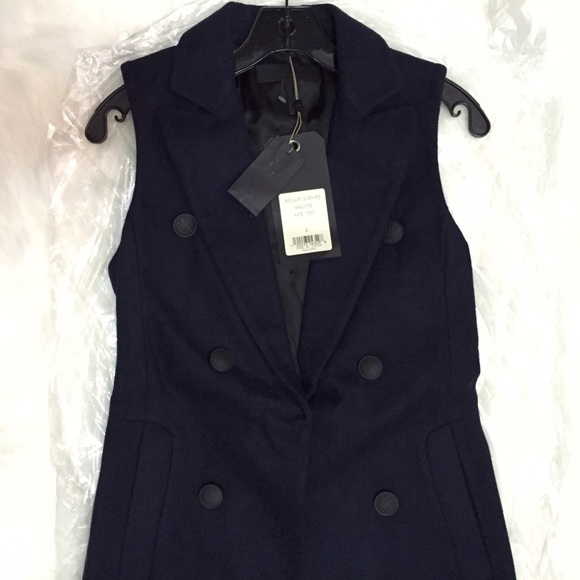 rag & bone Faye Double Breasted Wool Blend Vest - Picture 7 of 8