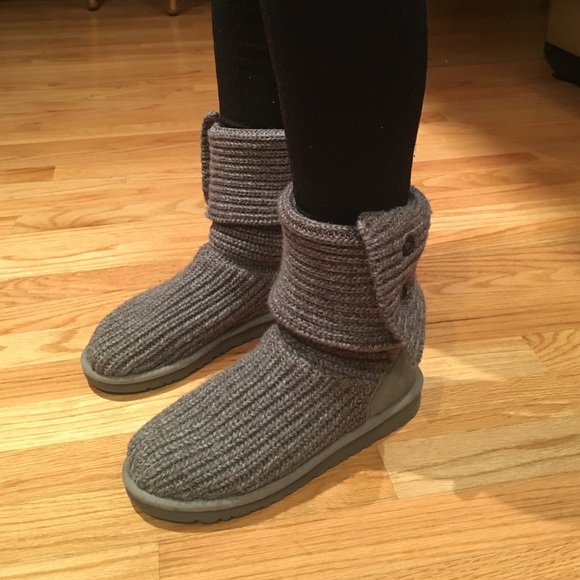 UGGs Grey Cardy Boots - Picture 2 of 3