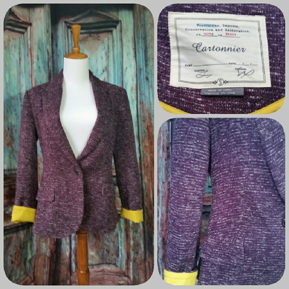 Anthropologie Jackets & Blazers - CARTONNIER  (Anthrpologie) cotton blazer
