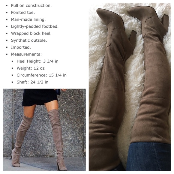 NWB ❤ STEVE MADDEN OTK BOOT SIZE 7.5 TAUPE - Picture 4 of 4