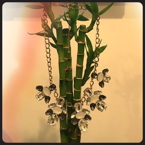 Costume jewelry crystal statement necklace