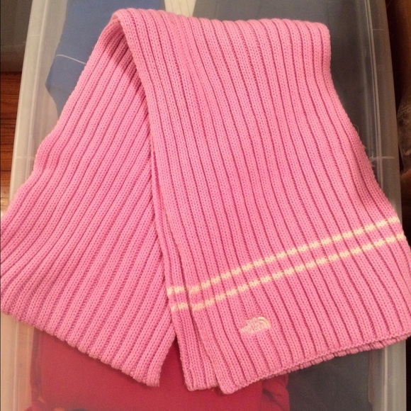 The Northface Pink Winter Long Scarf Soft Thick