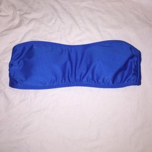 SOLD! Blue bandeau style bikini top