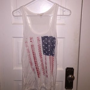American flag tank
