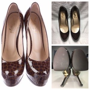 YSL Patent Leather Tribute Two Pumps