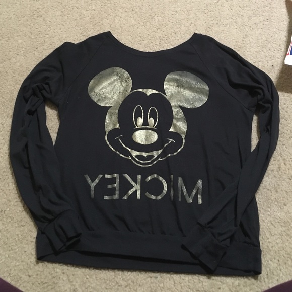 Mirror image Mickey long sleeve shirt - Picture 1 of 2