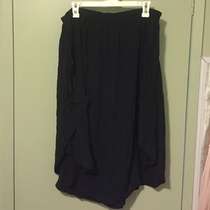 Lola-- black flowy skirt