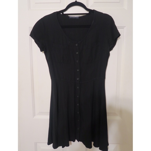Brandy Melville button-up black dress