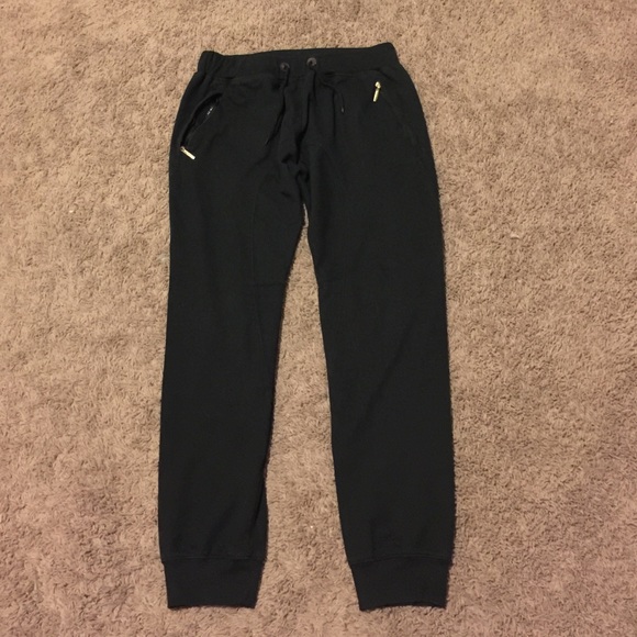 Men's black joggers