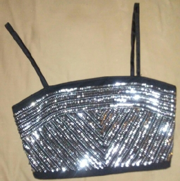 Aeropostale Tops - Beautifully sequined Bethany Mata crop top