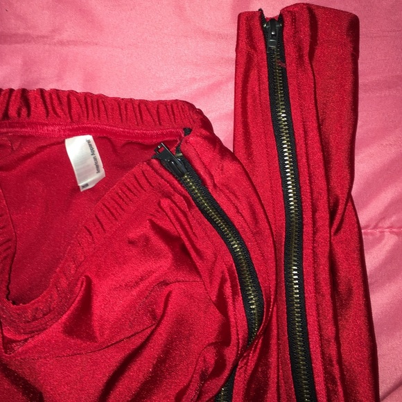 AA Double side zipper sexy leggings