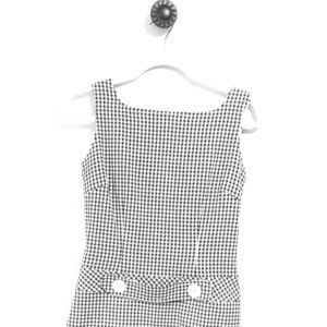 Classic black & white plaid dress