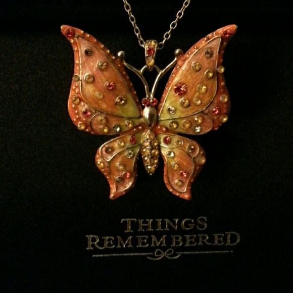 Beautiful  butterfly  necklace BOGO.