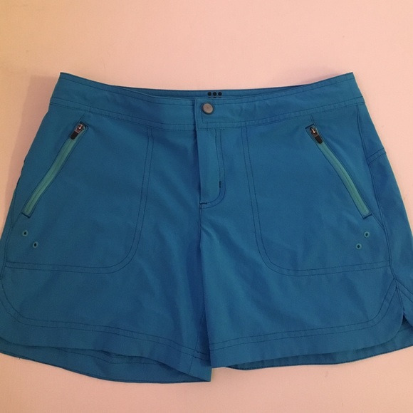 Title Nine Blue Mini Cargo Shorts