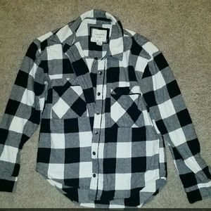 Black and white flannel