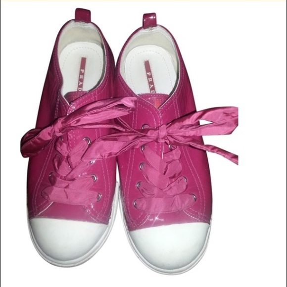 Prada Pink Tennis Shoes Size 35 (US 4) - Picture 1 of 4