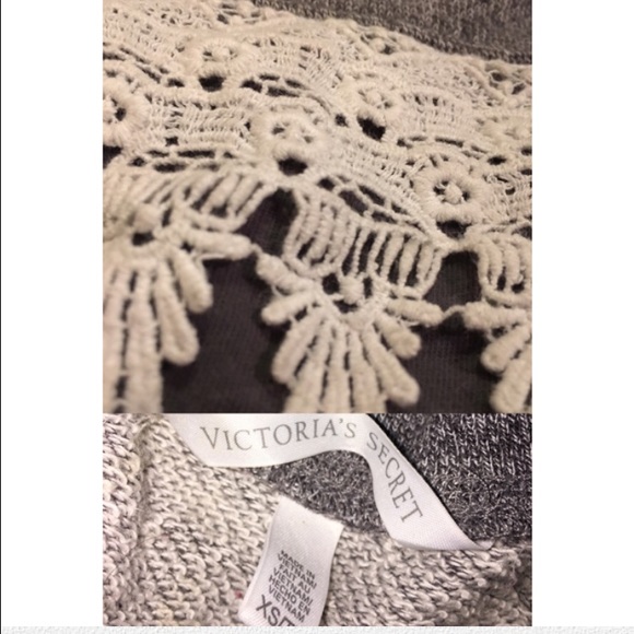 VICTORIAS SECRET Cotton & Lace Sweater - Picture 4 of 4
