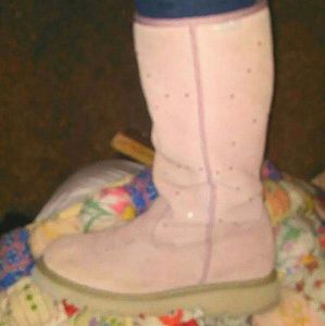 ROPER SOFT PINK TRENDY COWGIRL BOOTS, UGG STYLE