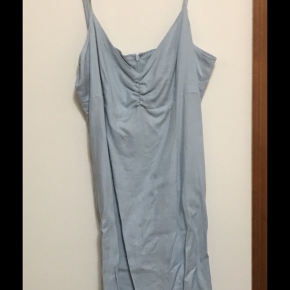 Long light blue dress