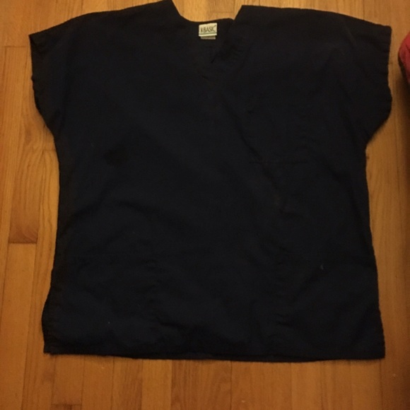 Used like new navy blue scrub top