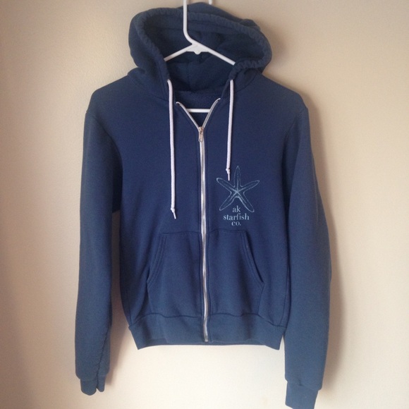 AK Starfish Co Zip Up Hoodie