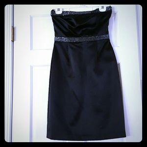Black Strapless Dress Size 6 LAST CALL