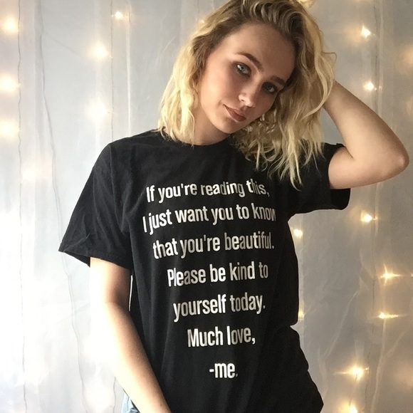 Positive graphic tee