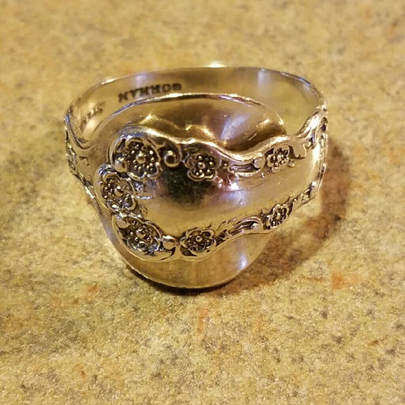 Sterling silver spoon ring