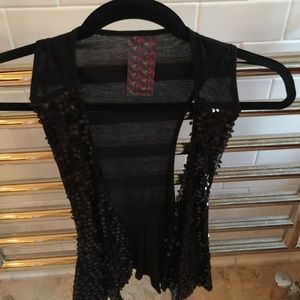 Sparkly sequined vest