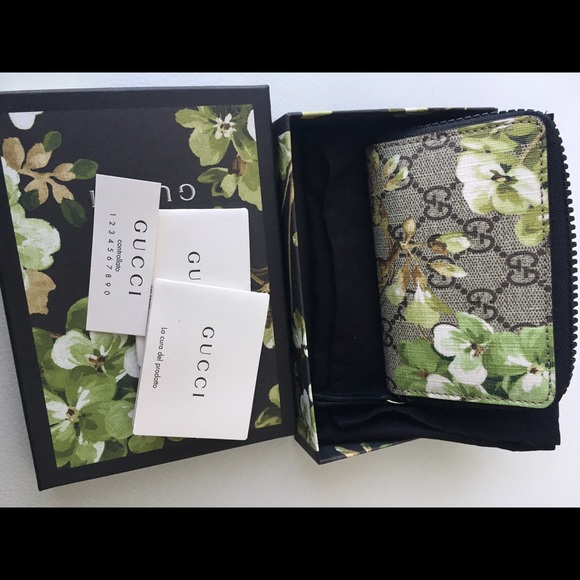 Gucci GG Blooms Card Case/ Small Wallet