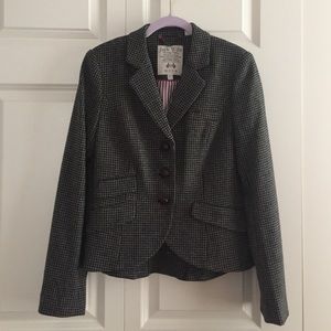 Jack Wills Brown Houndstooth Blazer
