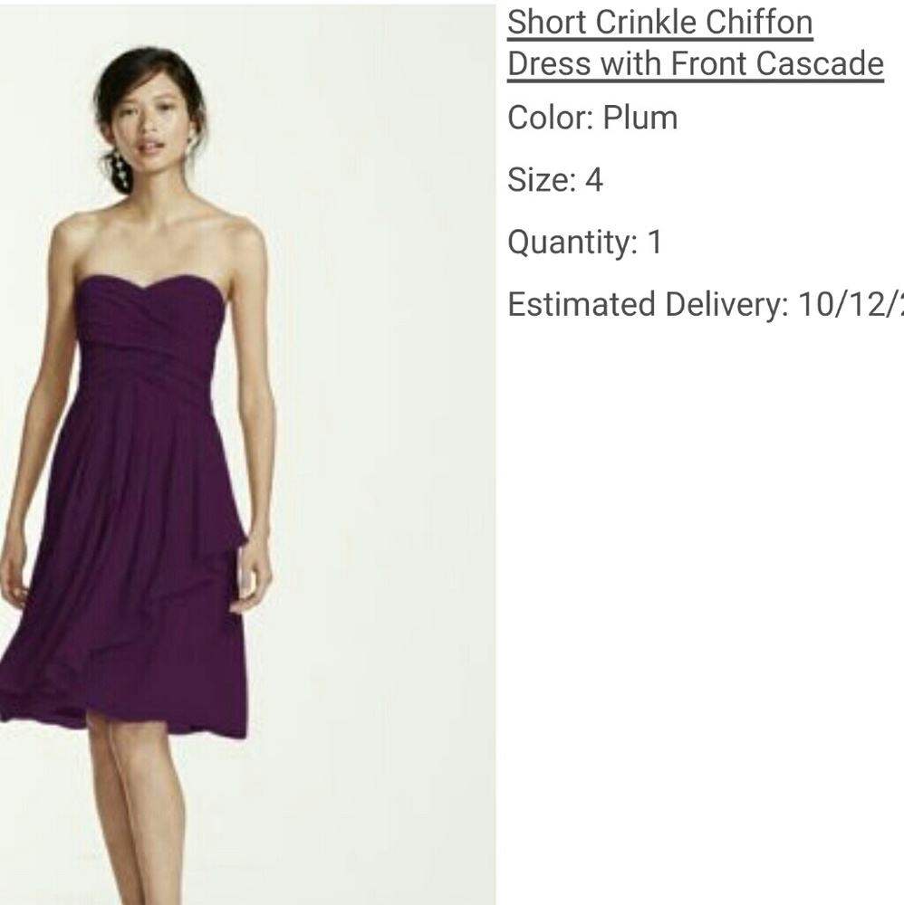 Formal purple dress