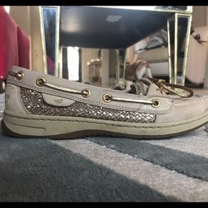 Glittered Sperry top-siders