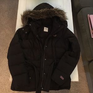 Hollister (sz large) brown winter coat