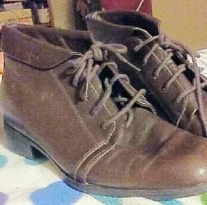 St. John's Bay women's Real Leather booties