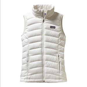 Patagonia down sweater vest, BIRCH white, size S
