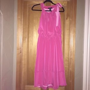 WHBM Coral Dress with Keyhole Neckline - Size 6
