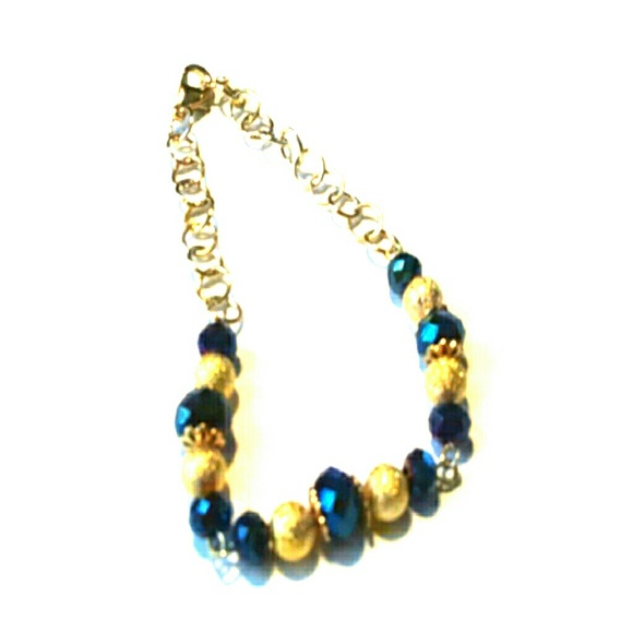 Blue and Gold Bracelet - Picture 1 of 3