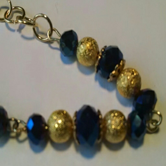 Blue and Gold Bracelet - Picture 2 of 3