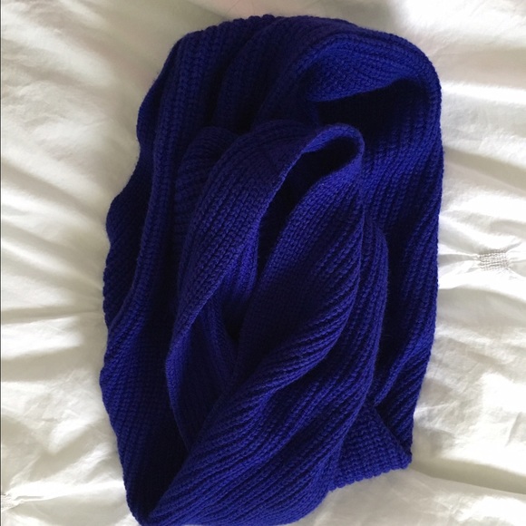 J. Crew Accessories - J. Crew Royal Blue Knit Infinity Scarf