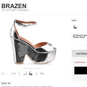 Jeffrey Campbell Mirrored Platform BRAZEN