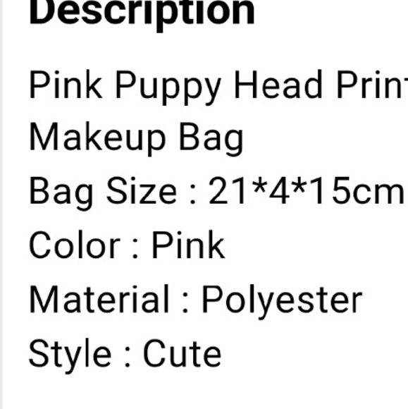 DESTASH-- LAST ONE!! Adorable Make Up Bag - Picture 3 of 3