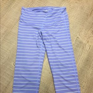 Athleta Chaturanga Striped Capri
